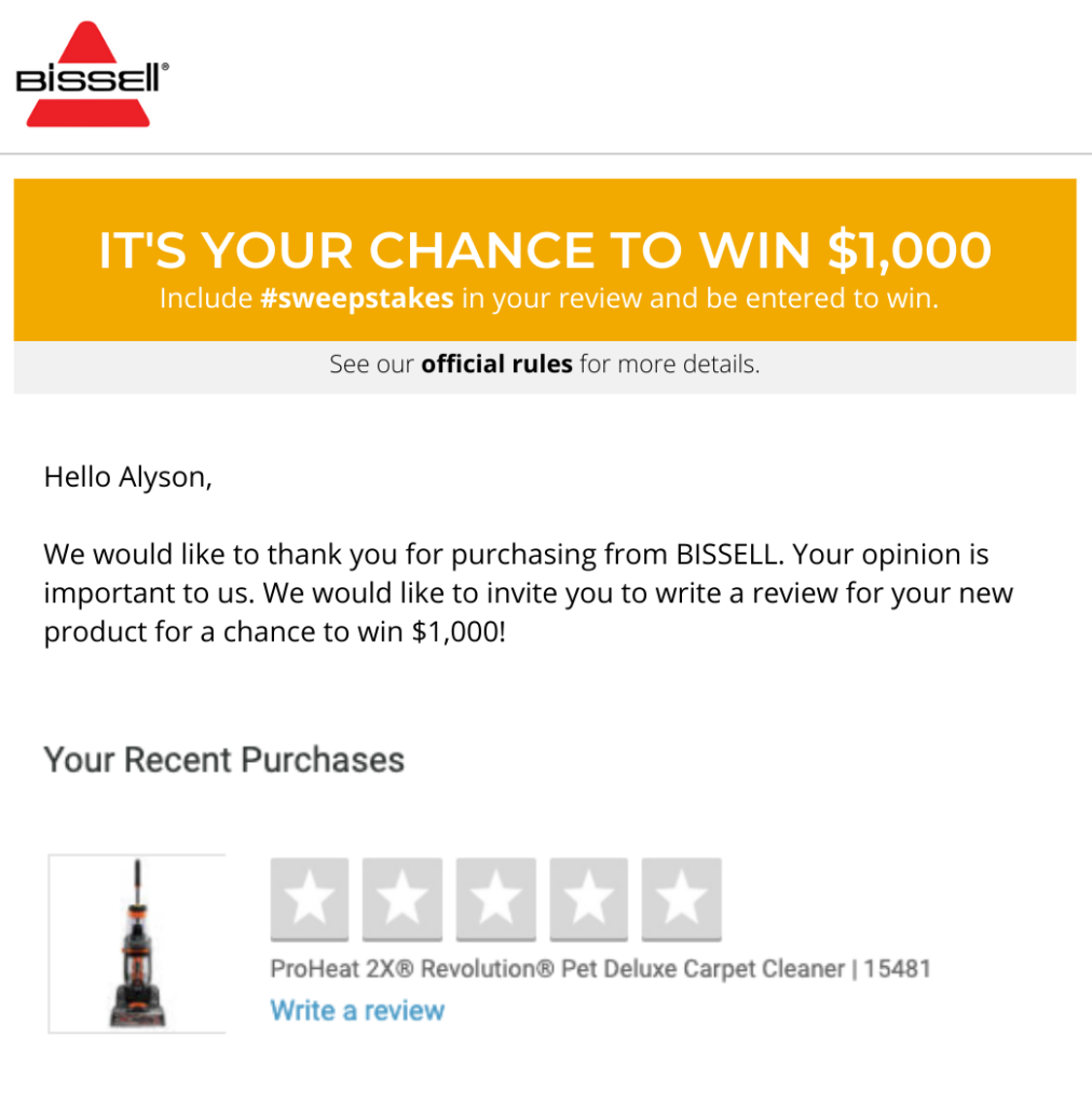 Offer Rewards to Encourage Reviews.