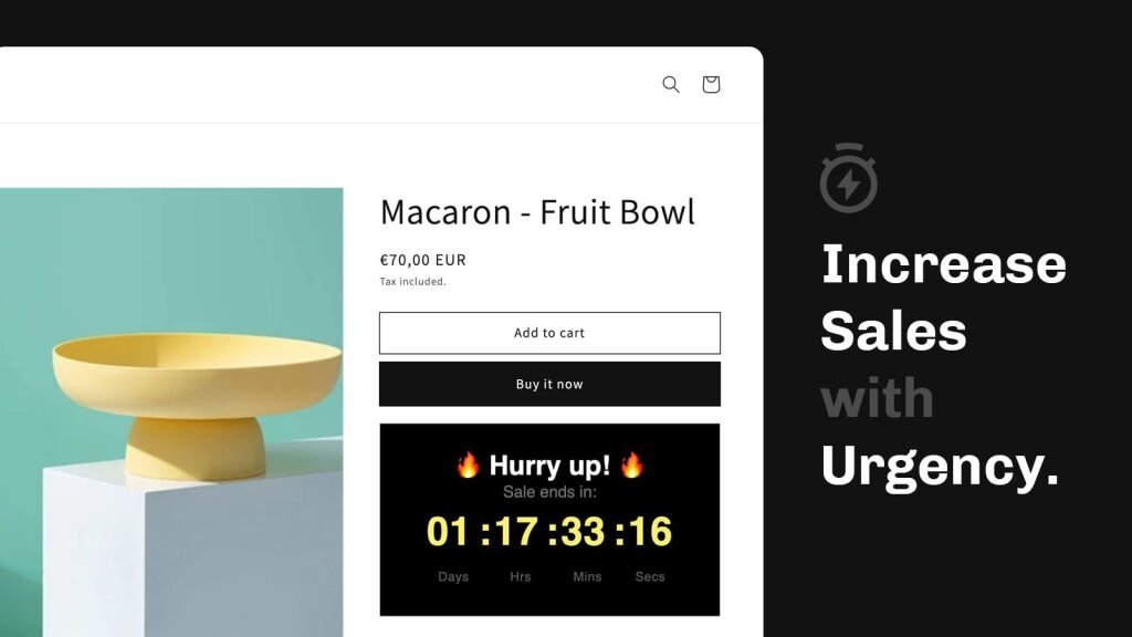 Increase shopify store sales using countdown timer app.