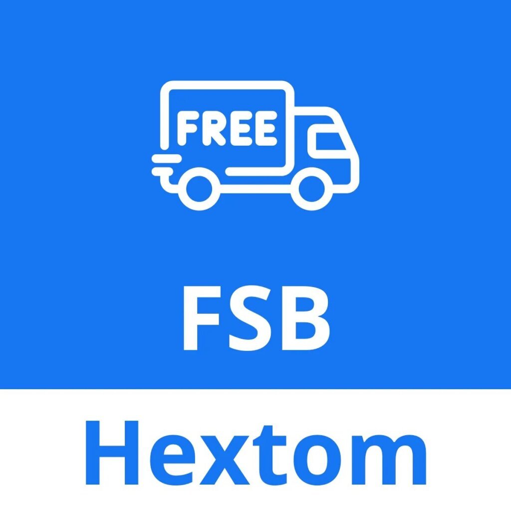 Hextom Free Shipping Bar logo.